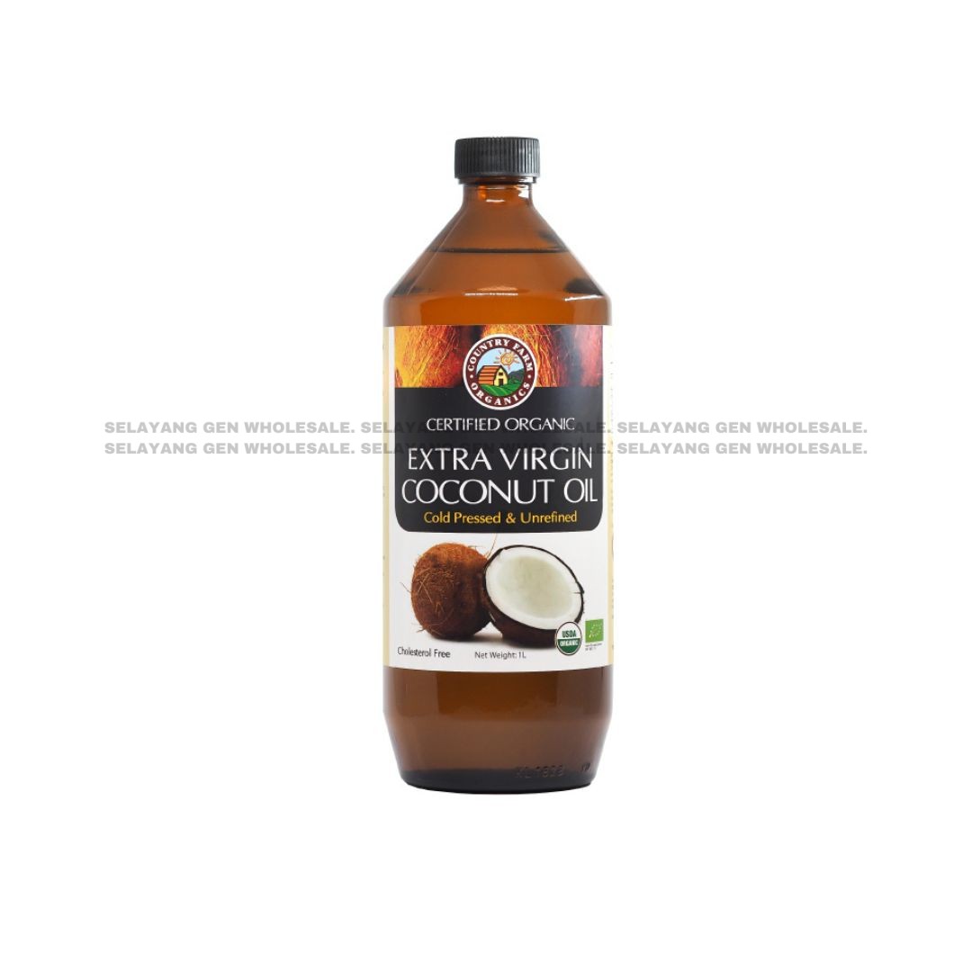 Country Farm Organic Extra Virgin Coconut Oil 1l Selayang Gen Wholesale